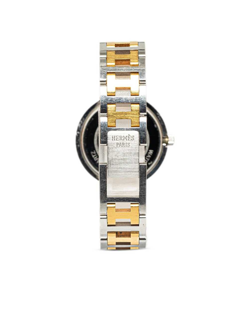 Hermes Stainless Steel Quartz Clipper Watch - image 2