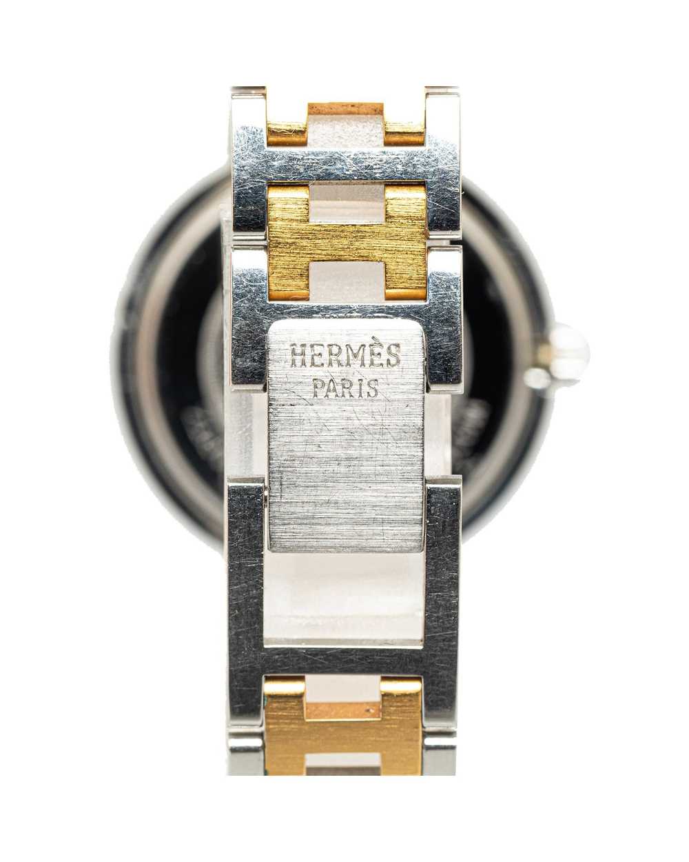 Hermes Stainless Steel Quartz Clipper Watch - image 4