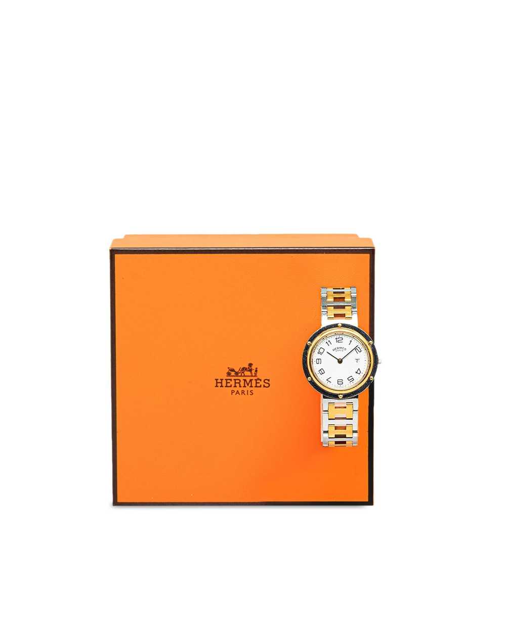 Hermes Stainless Steel Quartz Clipper Watch - image 8