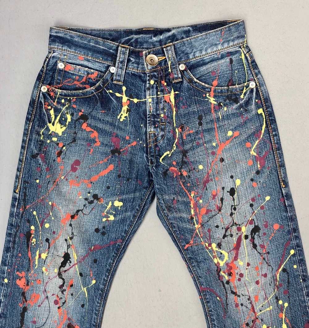 Distressed Denim - Co & Lu Colourful Paint Splash… - image 2