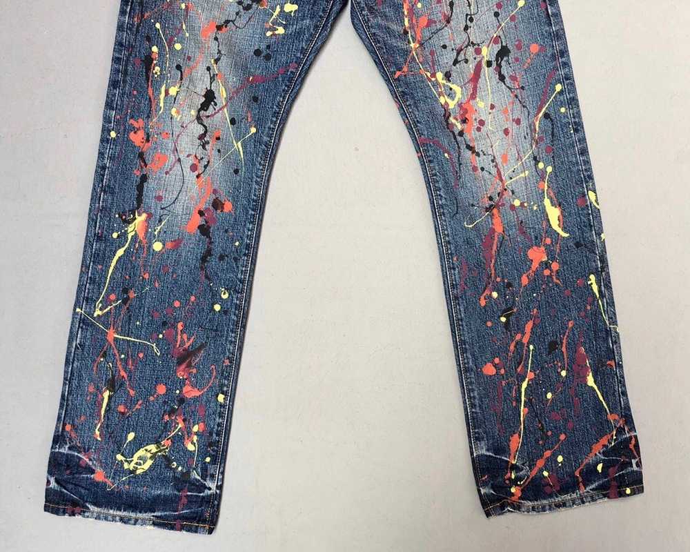 Distressed Denim - Co & Lu Colourful Paint Splash… - image 3