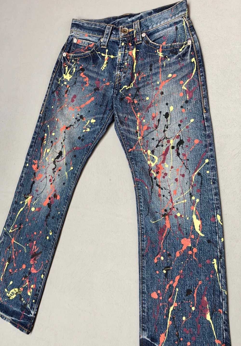 Distressed Denim - Co & Lu Colourful Paint Splash… - image 4