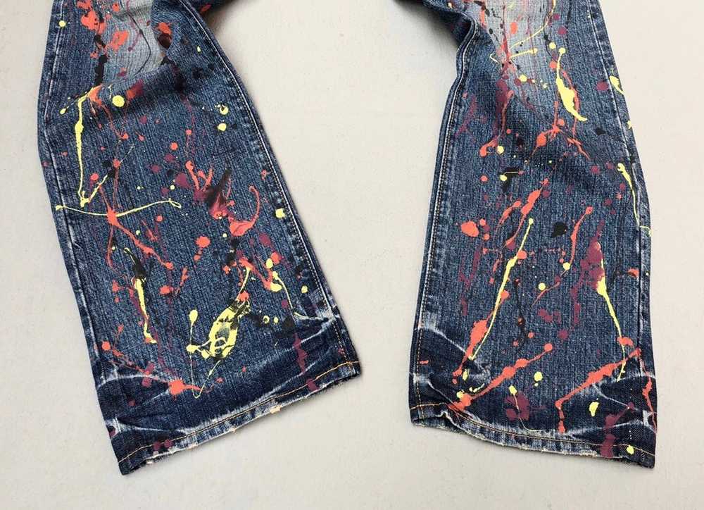 Distressed Denim - Co & Lu Colourful Paint Splash… - image 5