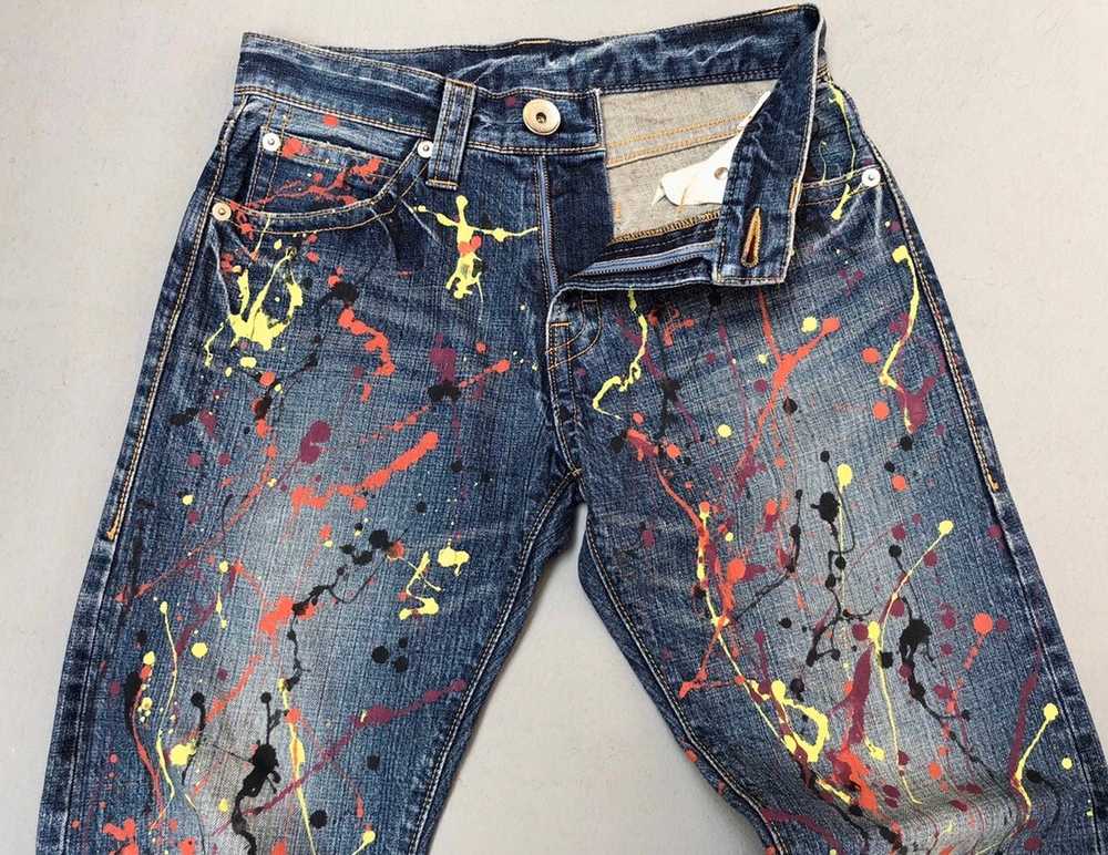 Distressed Denim - Co & Lu Colourful Paint Splash… - image 6