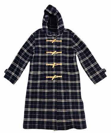 Japanese Brand - Jungle Storm Check Wool Long Duf… - image 1