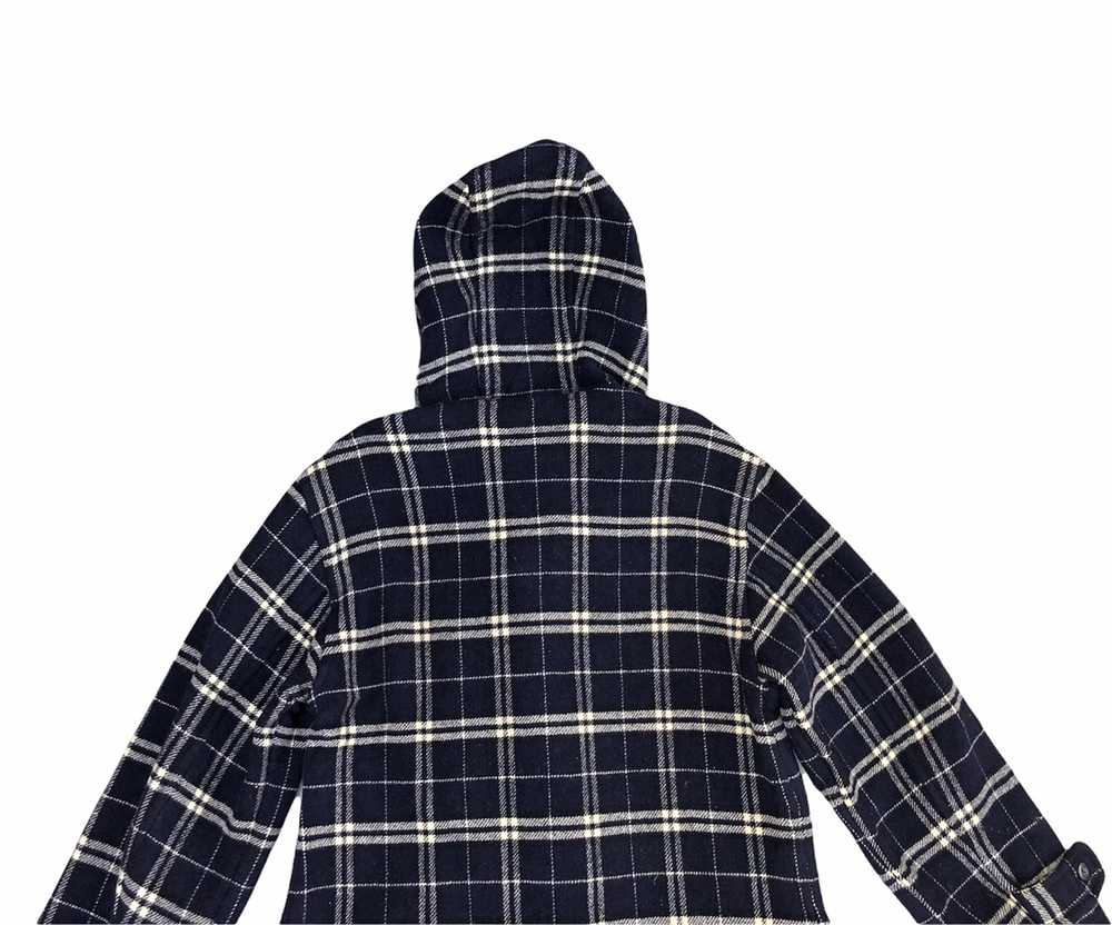 Japanese Brand - Jungle Storm Check Wool Long Duf… - image 7