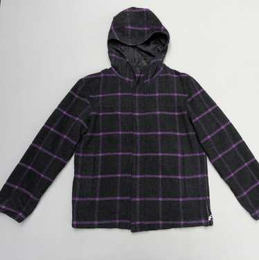 Paul Smith Plaid Tartan Hooded Wool Jacket - image 1