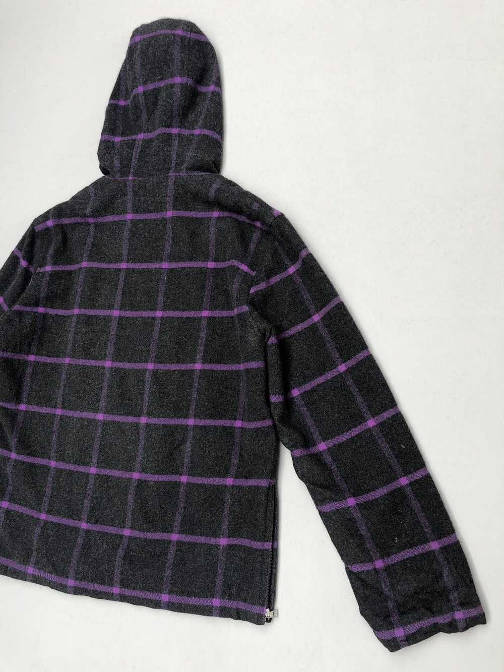 Paul Smith Plaid Tartan Hooded Wool Jacket - image 9