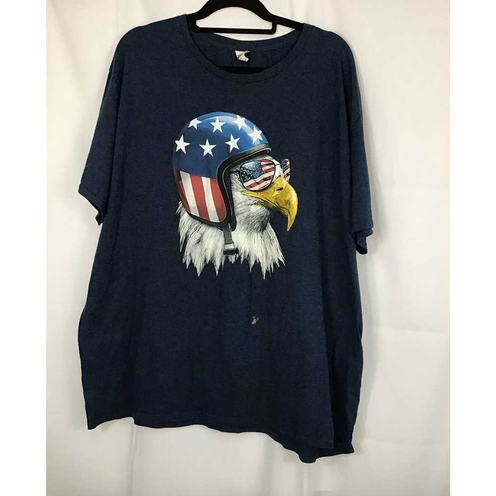 Sprit of America Bald Eagle Graphic Biker Tee Shi… - image 6