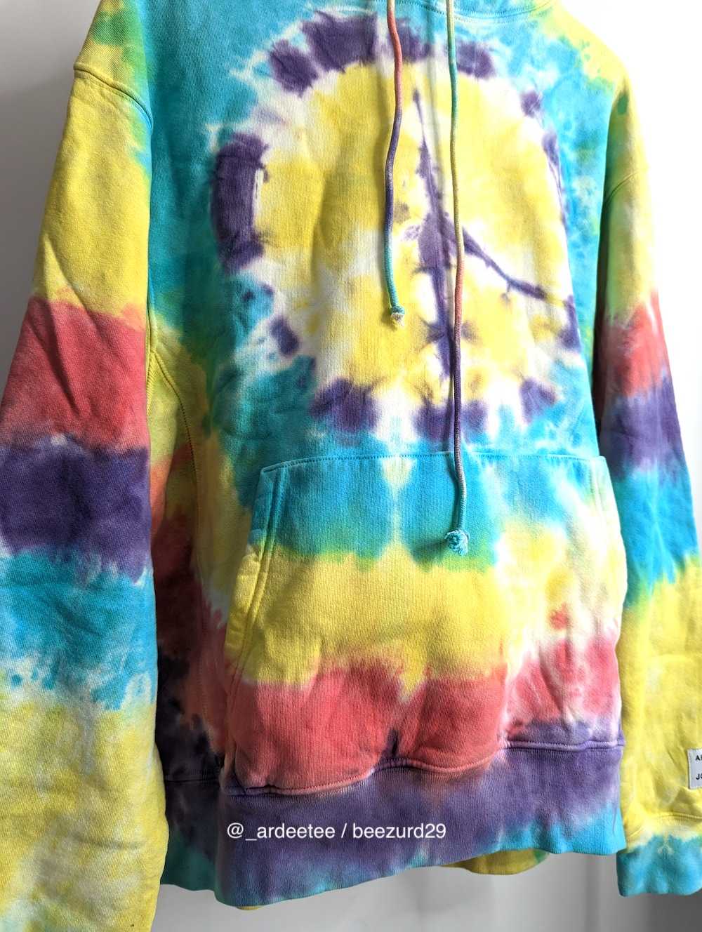 Gallery Dept. - *NWT* TIE DYE DISTRESSED PEACE HO… - image 2