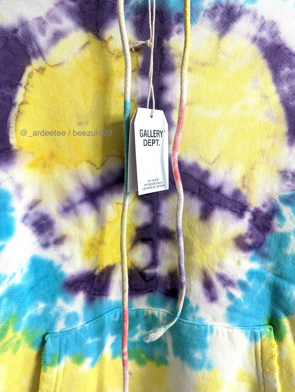 Gallery Dept. - *NWT* TIE DYE DISTRESSED PEACE HO… - image 3