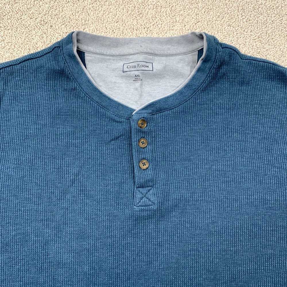 Club Room Club Room Pullover Knit Henley Shirt Me… - image 2