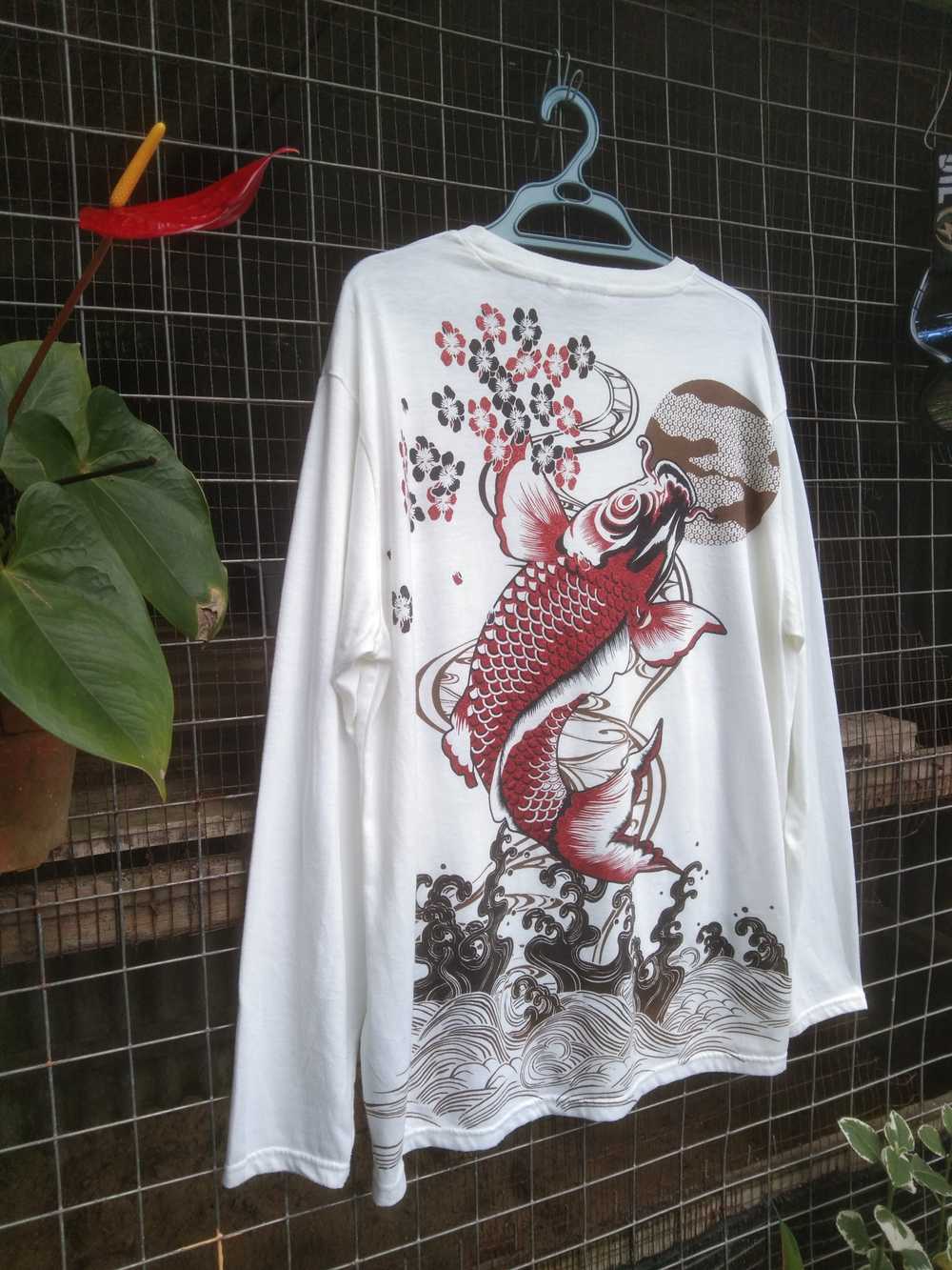 Japanese Brand - VINTAGE KOI FISH SUKAJAN SHIRT - image 3