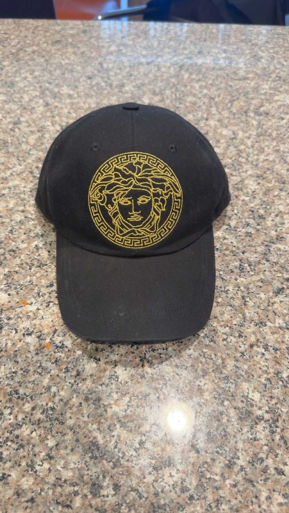 Versace VERSACE STUDDED MEDUSA BASEBALL CAP - image 1