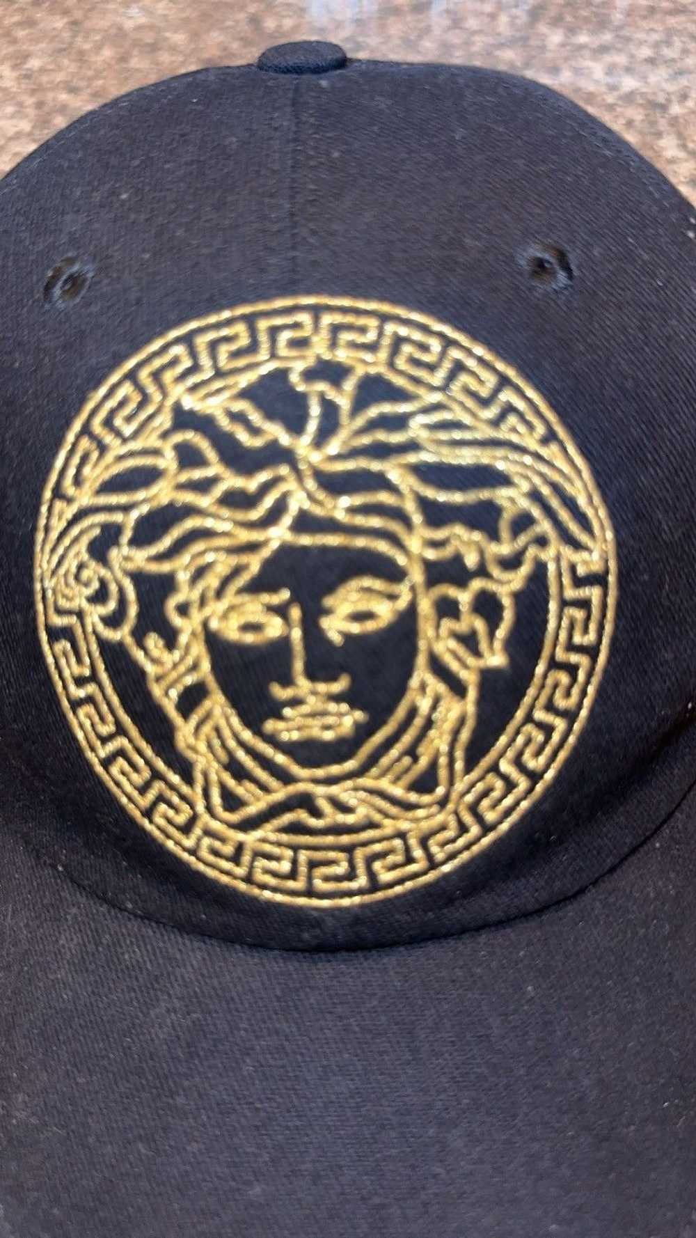 Versace VERSACE STUDDED MEDUSA BASEBALL CAP - image 2