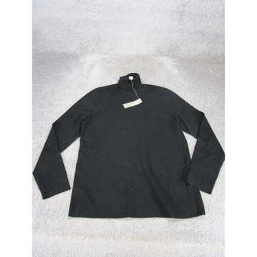 Vintage Chico'S Sweater Womens 3 Black Pullover T… - image 1