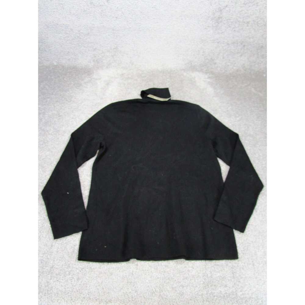 Vintage Chico'S Sweater Womens 3 Black Pullover T… - image 3