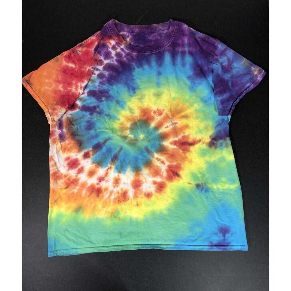 Spiral Tie Dye Mens T-Shirt, Gildan Large Cotton … - image 1