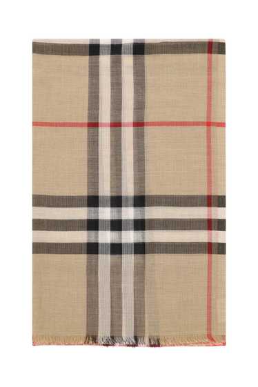 Lightweight wool and silk check scarf Burberry