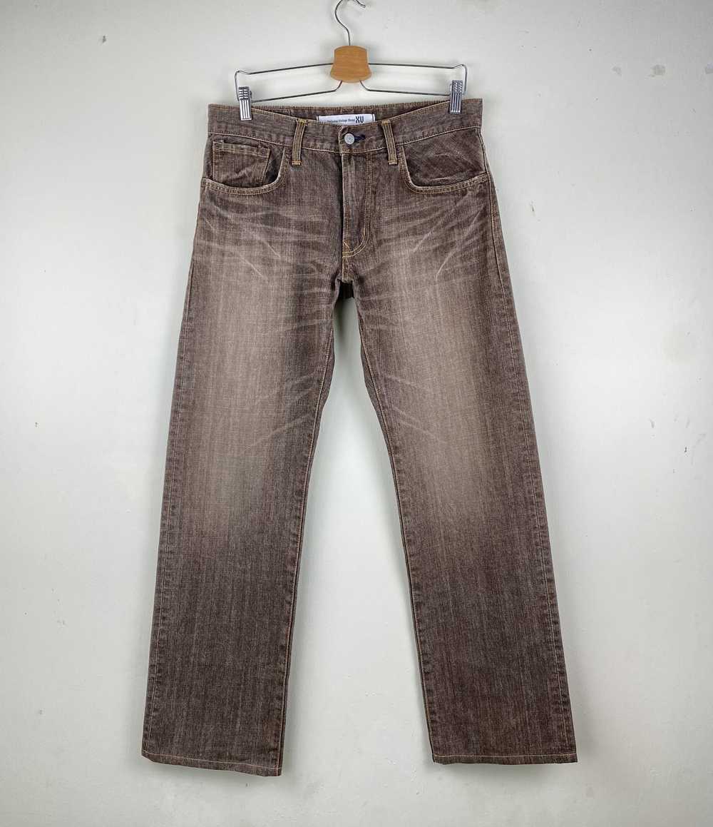 EXCLUSIVE VINTAGE MODEL EDWIN BROWN FADED JEAN ST… - image 1