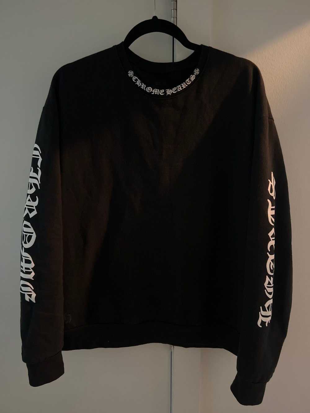 Chrome Hearts Chrome Hearts Neck Logo Pullover Cr… - image 1