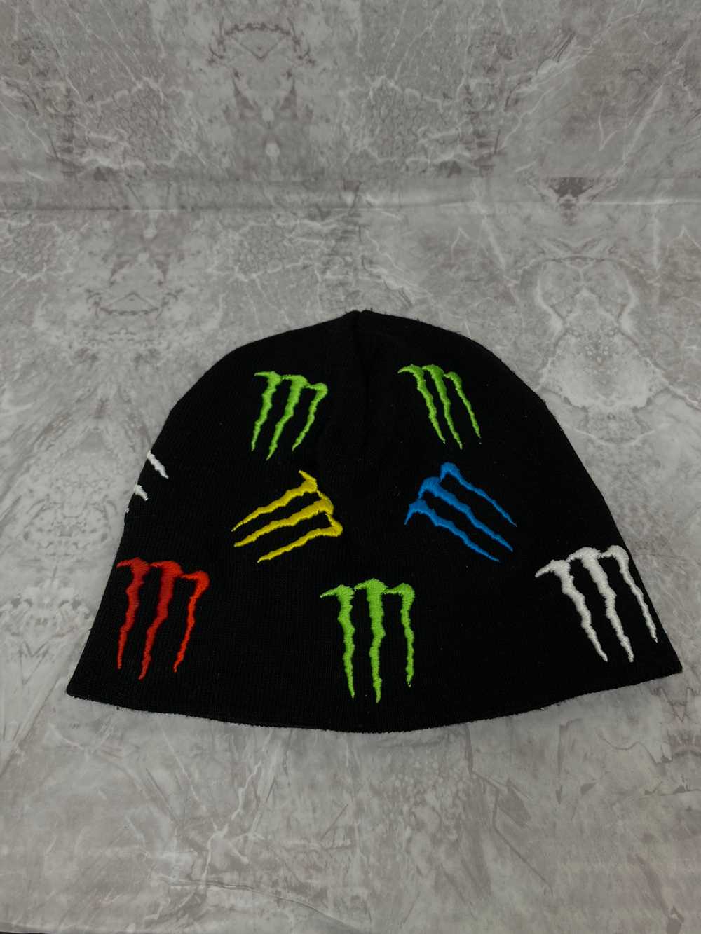 Vintage - Monster energy beanie multi logo hat vi… - image 1