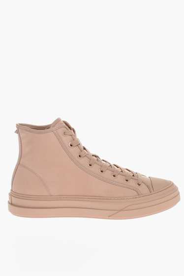 Valentino og1mm0524 Fabric Hi-Top Sneakers in Pink
