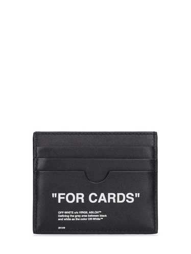 Off-White "For Cards" leather card holder