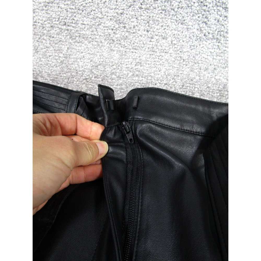 Donna Karan Donna Karan Pants Womens 10 Black Fau… - image 2