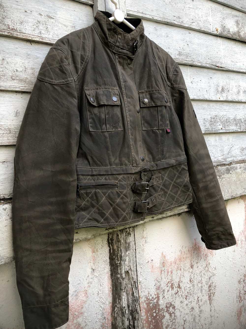 Belstaff Bellstaff Moto Racer Cropped Waxed Jacket - image 3