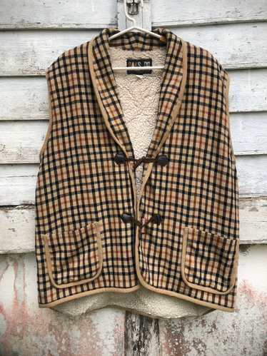 Vintage - Vintage Daks London Iconic Check Sherpa… - image 1