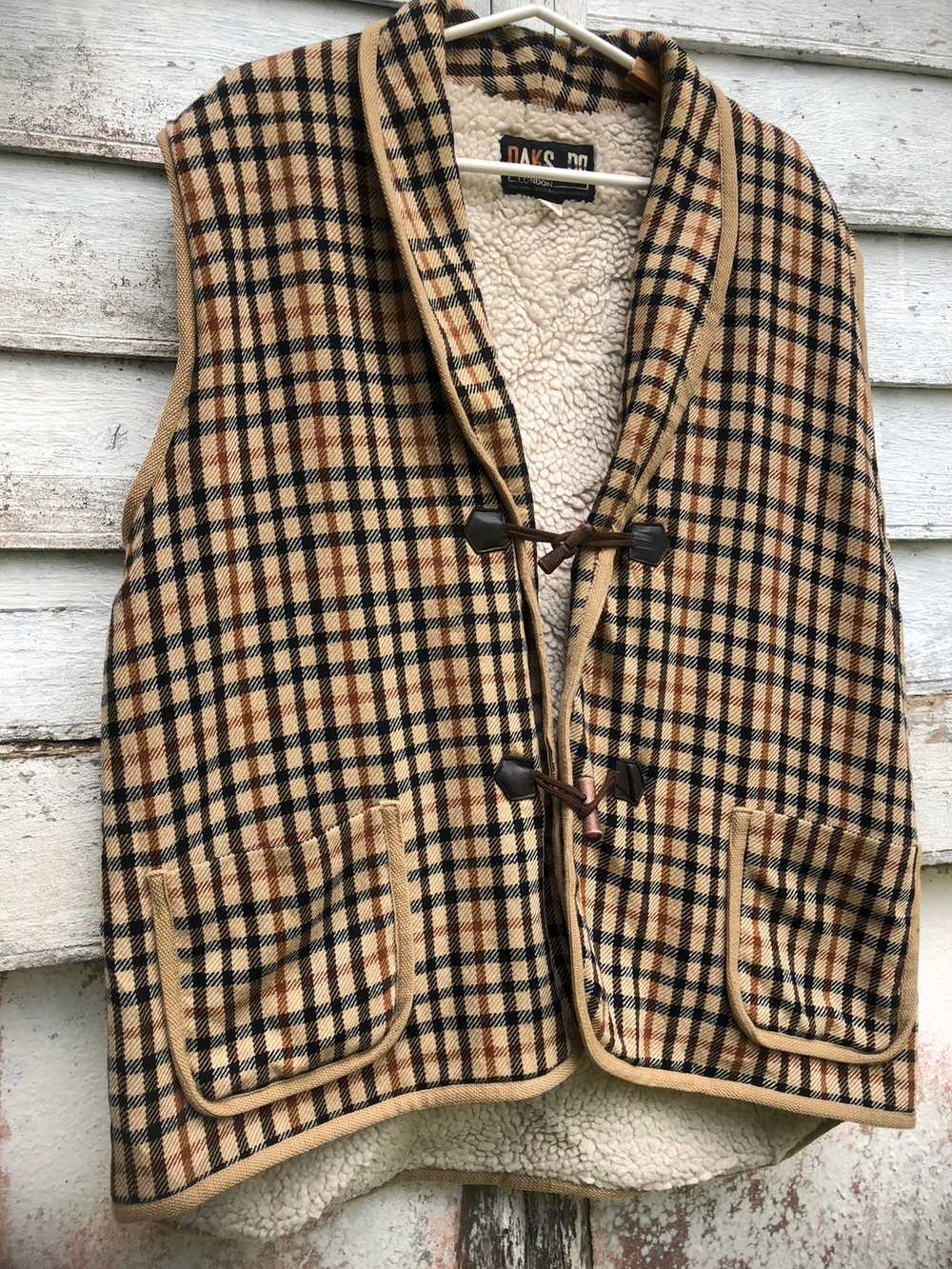 Vintage - Vintage Daks London Iconic Check Sherpa… - image 3