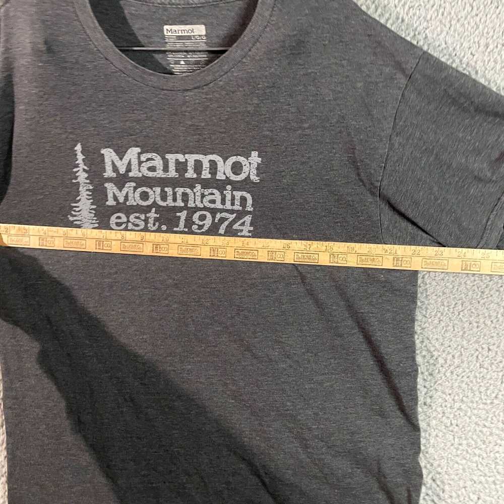 Marmot Marmot Shirt Mens Gray Large T-shirt Crew … - image 3