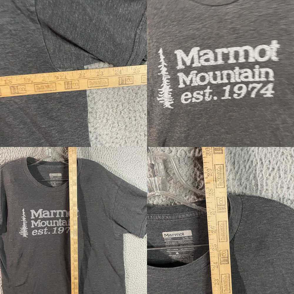 Marmot Marmot Shirt Mens Gray Large T-shirt Crew … - image 4