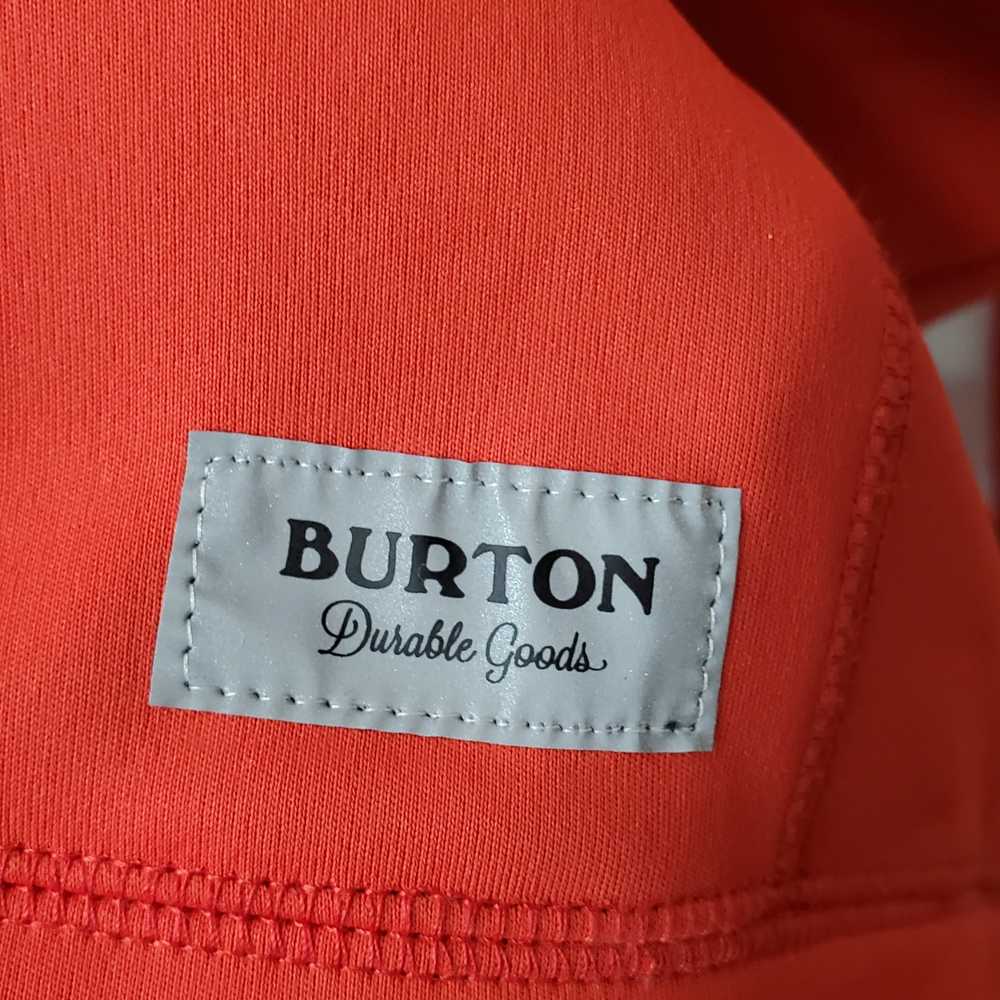 Burton Bright Orange Pullover Sweatshirt Size L - image 4