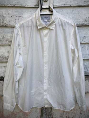 Yaeca - Yaeca Plain White Exclusive Cotton Snap Bu