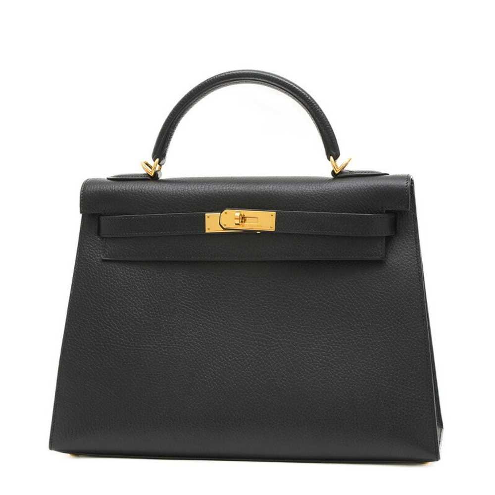 Hermes HERMES Kelly 32 Handbag Ardennes Black D S… - image 10