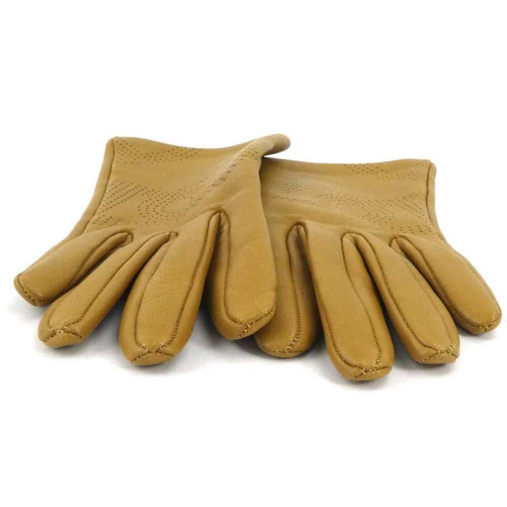 Hermes HERMES Gloves Leather Brown Women's e58589f - image 4