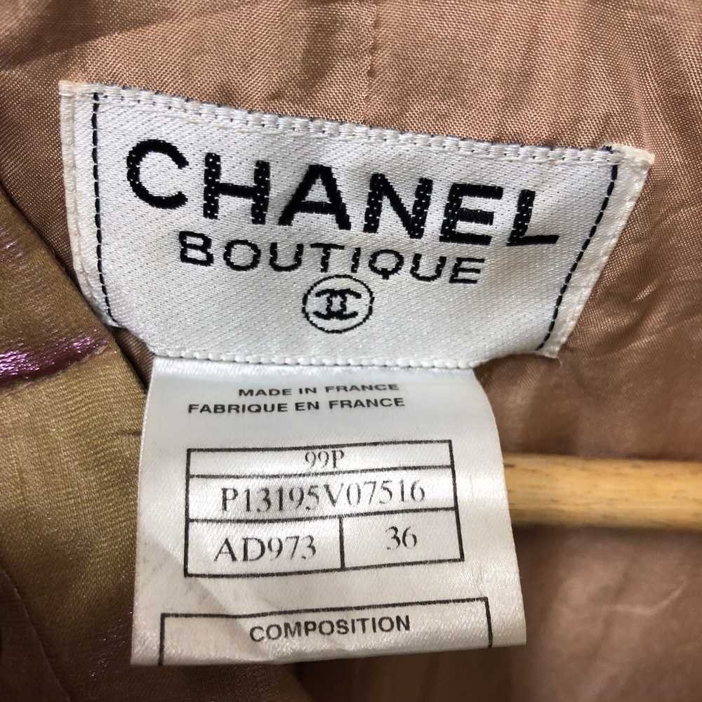 Vintage Chanel boutique linen jacket - image 11