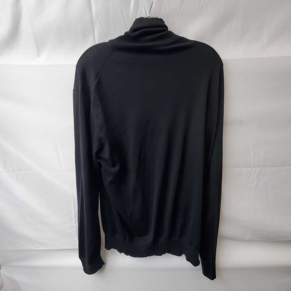 Ermenegildo Zegna Black Cashmere Silk Blend Knit … - image 2