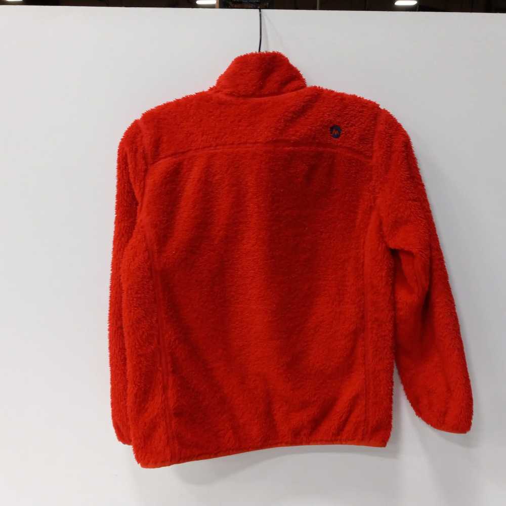 Marmot Red Fuzzy Jacket Size L - image 2