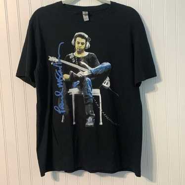 Large Beetles Paul McCartney Black T-Shirt - image 1