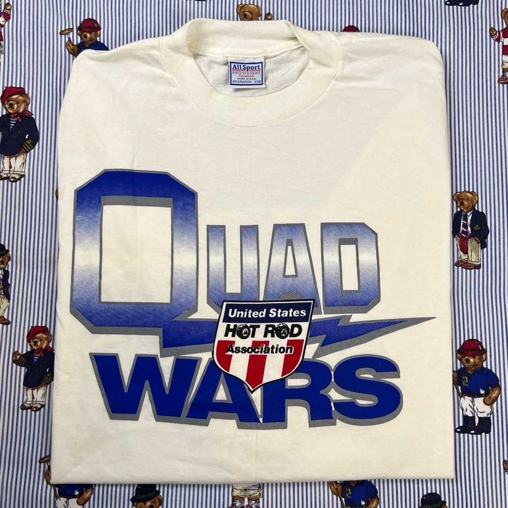 Hot Rod Shirt XL Vintage 90s 00s Quad Wars US Rac… - image 1