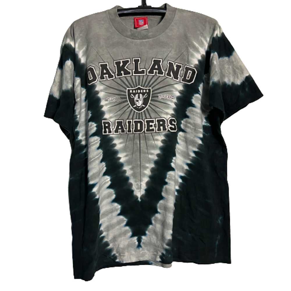 Vintage - 🔥RARE🔥Vtg Oakland Raiders Tie Dye Shi… - image 1