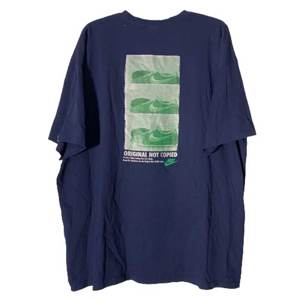 Vintage Y2K Nike Shirt Photo Print Waffle Trainer… - image 2