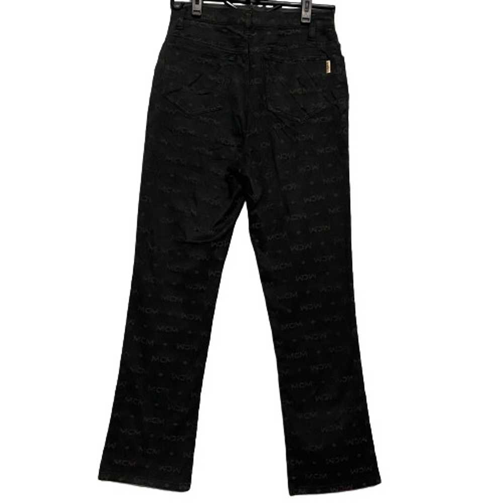 Designer - Vintage MCM Legere Monogram Jeans Black - image 3
