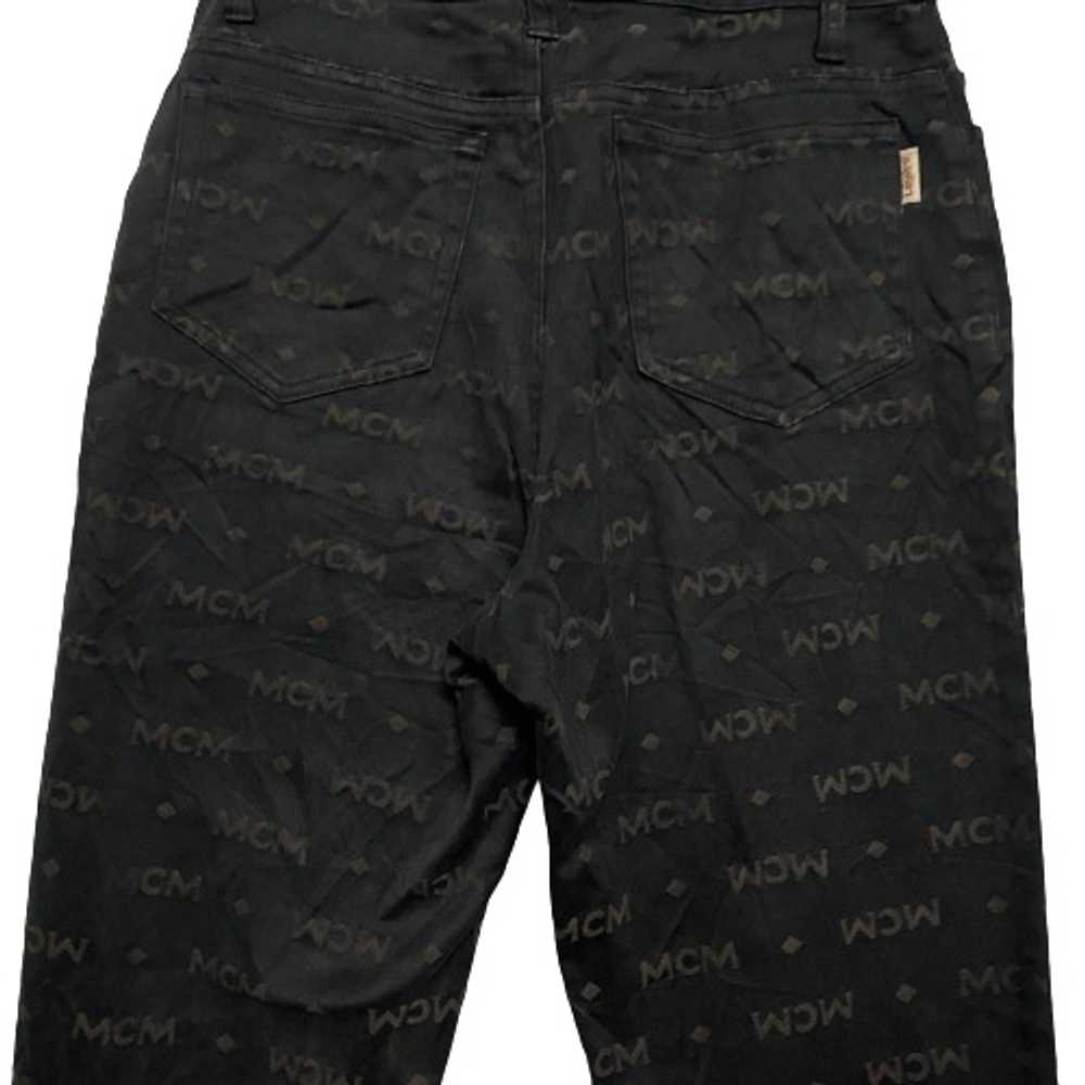 Designer - Vintage MCM Legere Monogram Jeans Black - image 4