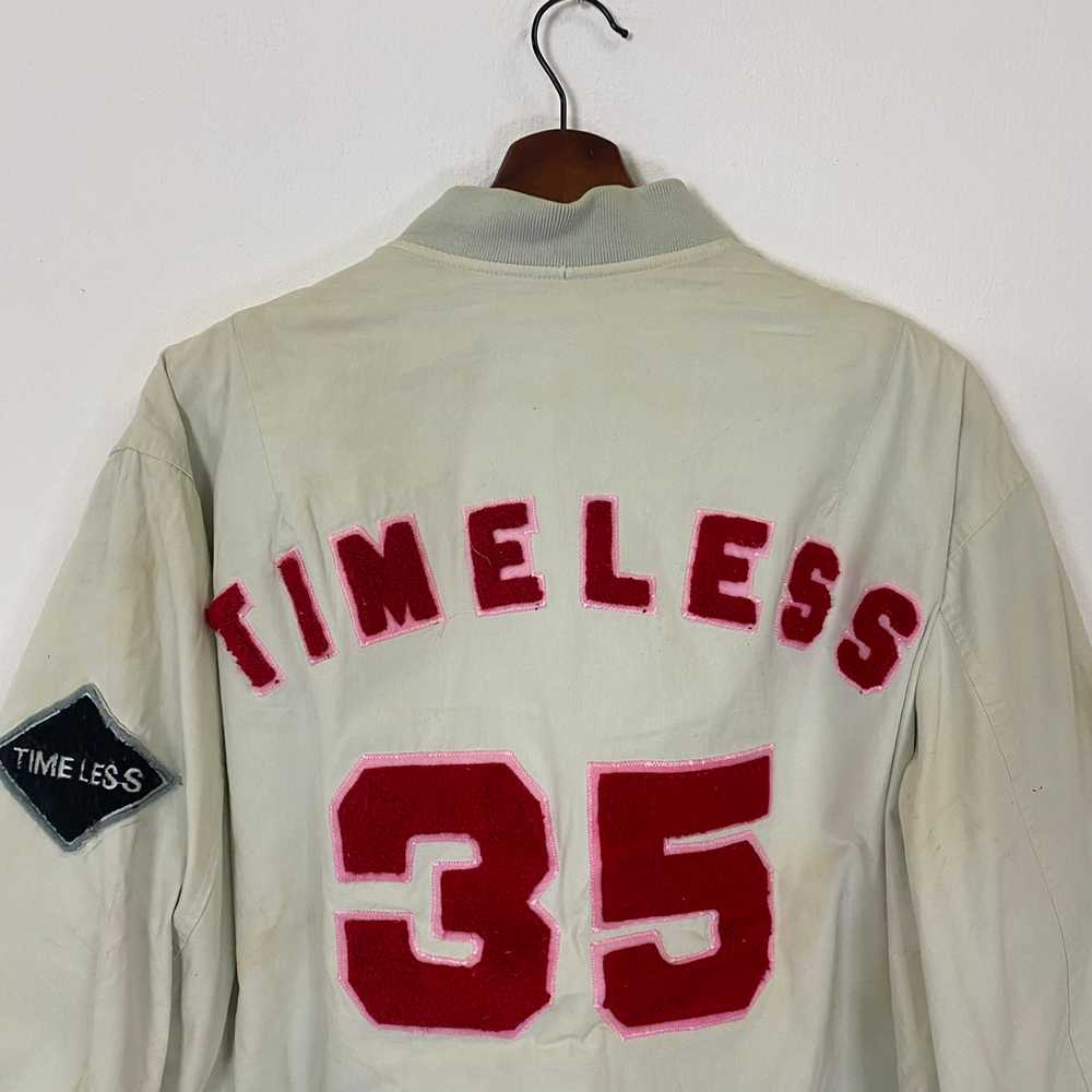 Designer - Vintage Timeless Big Logo Bomber Jacket - image 4