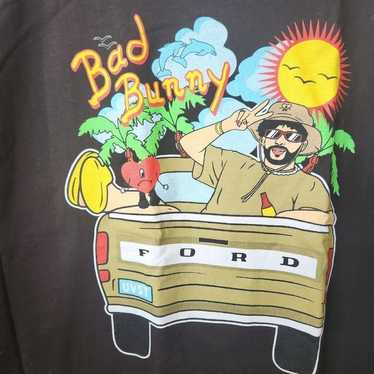 Bad Bunny Shirt 3XL Men's BLACK T Shirt