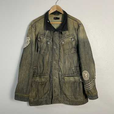 Vintage Diesel Distressed Multipocket Denim Jacket - image 1